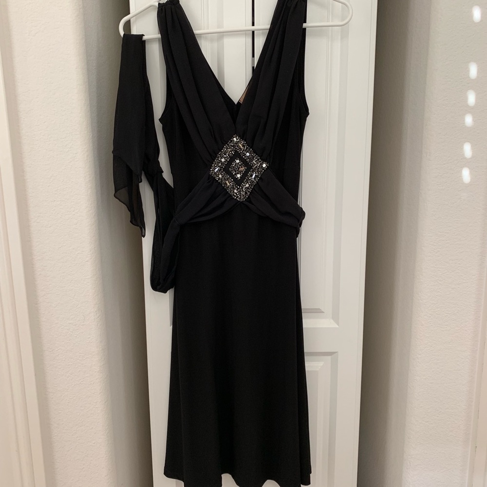 Forever 21 black dress with beaded embellishment